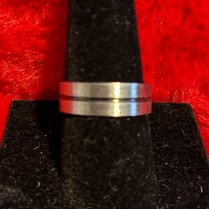 Stainless Steel Triple Band Ring (Unisex)